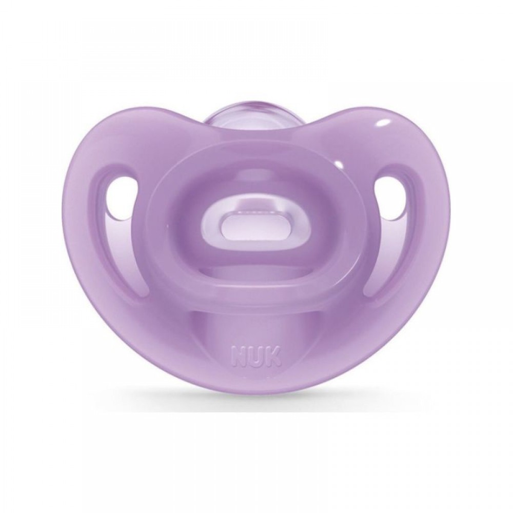 Πιπίλα Σιλικόνης Nuk Sensitive Purple 6-18m Πιπίλα Σιλικόνης Nuk Sensitive Purple 6-18m