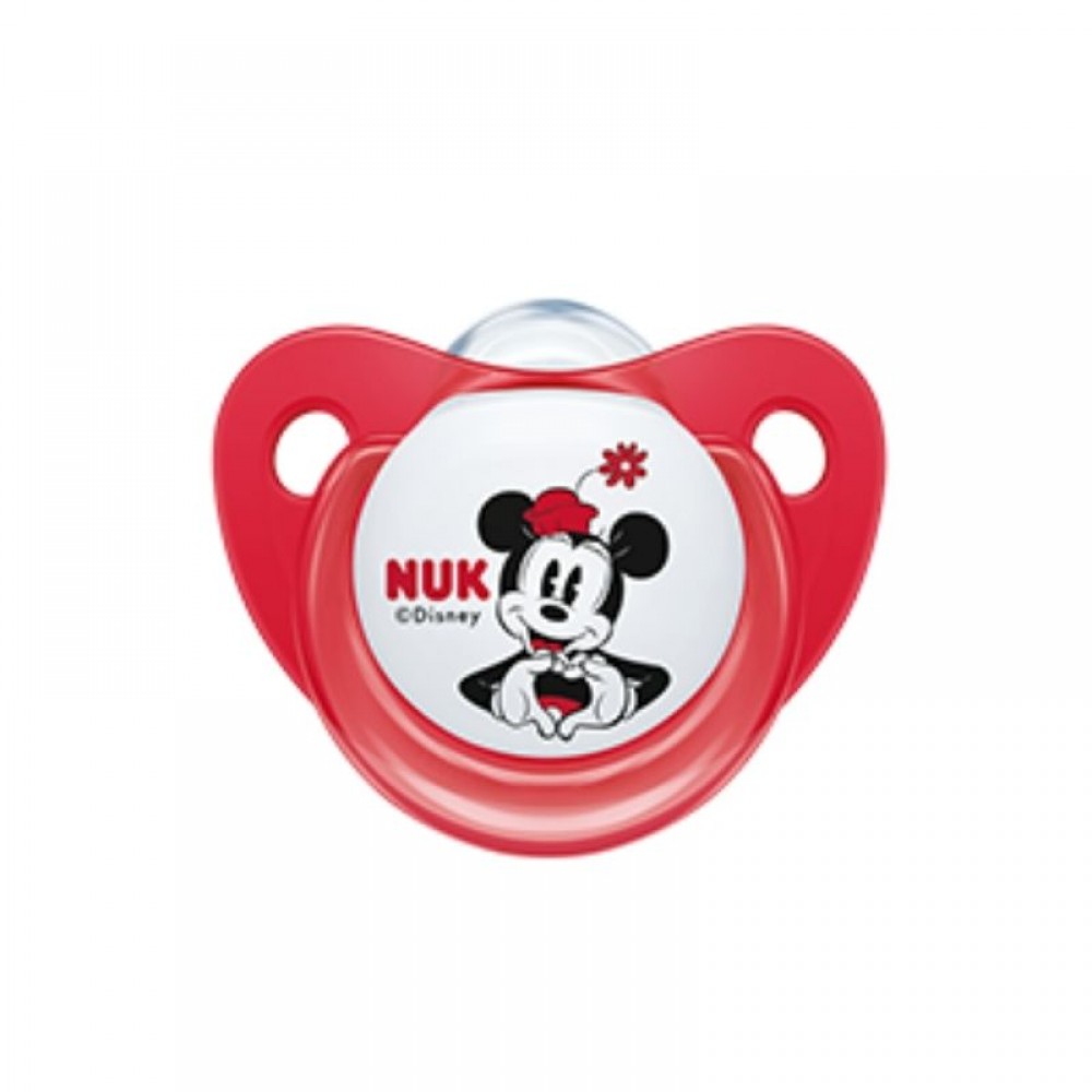 Πιπίλα Σιλικόνης NUK Trendline Disney Minnie 6-18m Red