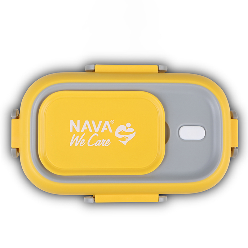 Ανταλλακτικό Καπάκι Δοχείου Αποθήκευσης Φαγητού Ανοξείδωτου Nava We Care Yellow