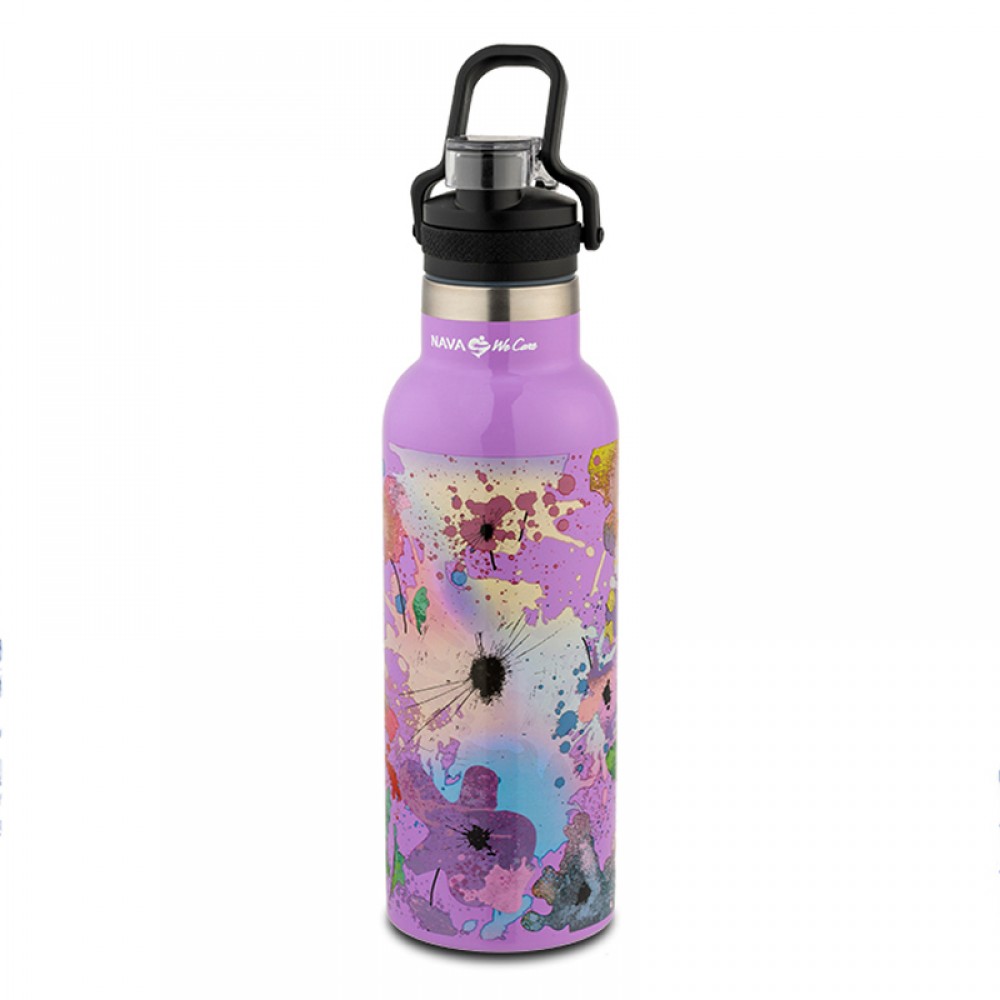 Θερμός Μπουκάλι Ανοξείδωτο Nava We Care Lilac 500ml Θερμός Μπουκάλι Ανοξείδωτο Nava We Care Lilac 500ml