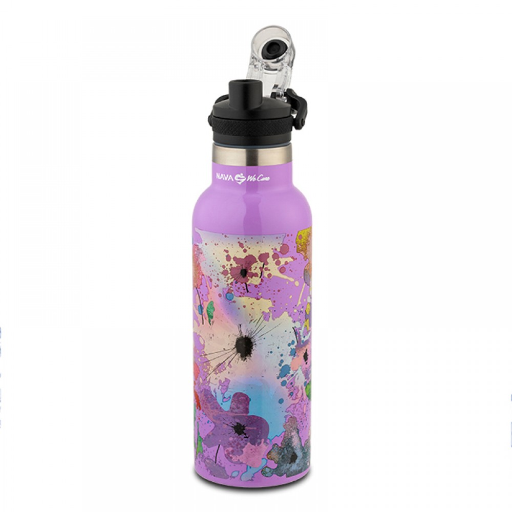 Θερμός Μπουκάλι Ανοξείδωτο Nava We Care Lilac 500ml Θερμός Μπουκάλι Ανοξείδωτο Nava We Care Lilac 500ml