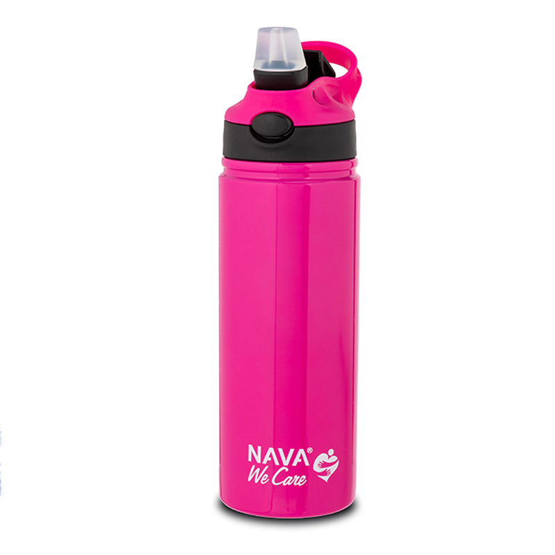 Θερμός Μπουκάλι Ανοξείδωτο Nava We Care Magenta 500ml