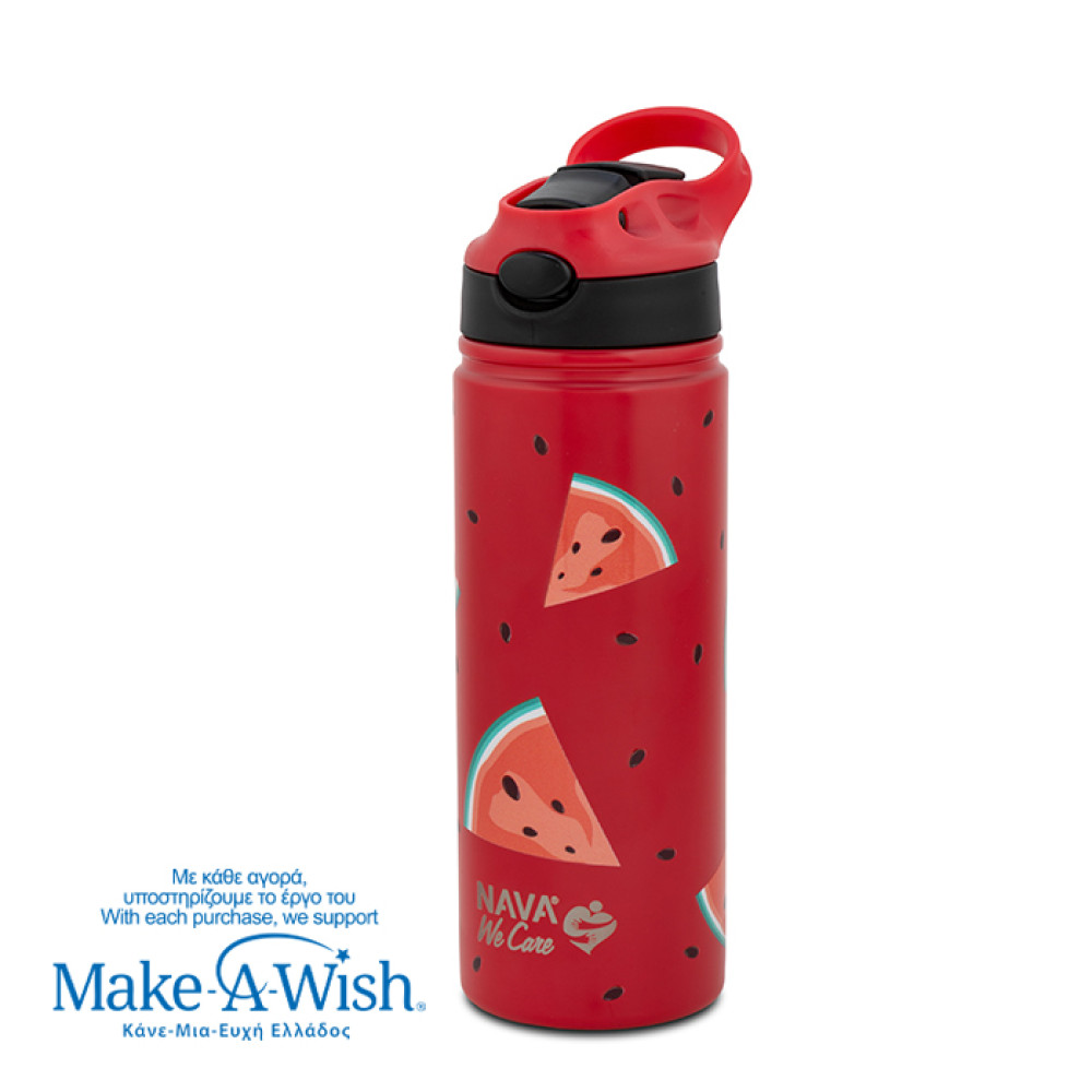 Θερμός Μπουκάλι Ανοξείδωτο Nava We Care 500ml Watermelon 