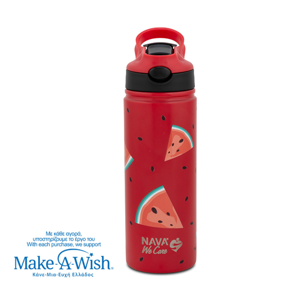 Θερμός Μπουκάλι Ανοξείδωτο Nava We Care 500ml Watermelon 