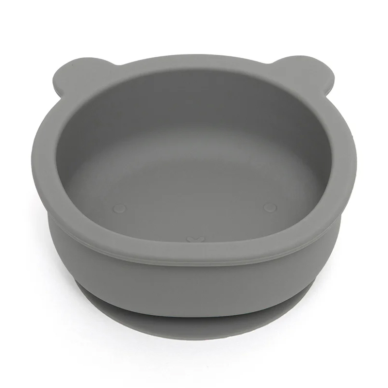 Μπολ Φαγητού Σιλικόνης Petit Monkey Bear Pewter Green
