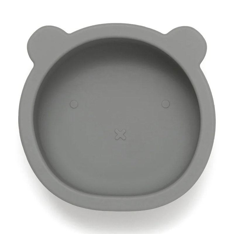 Μπολ Φαγητού Σιλικόνης Petit Monkey Bear Pewter Green