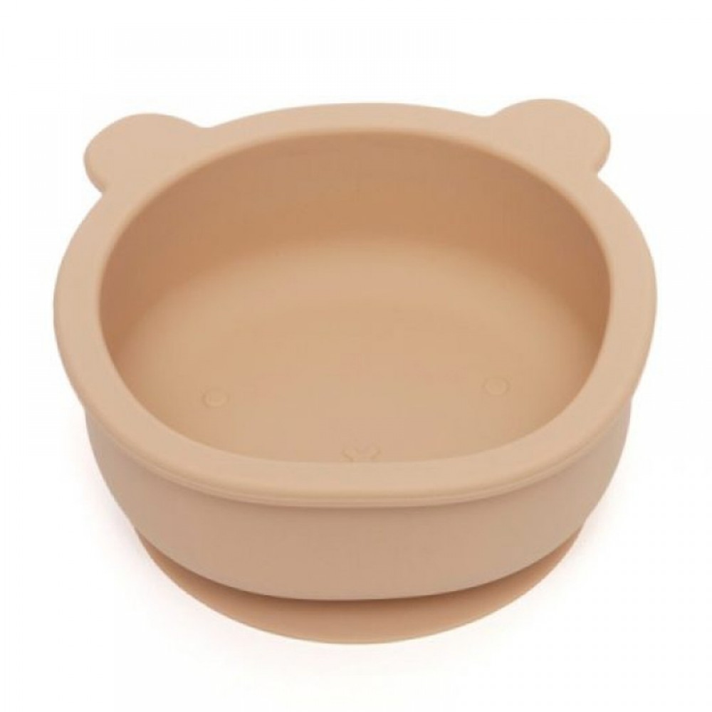 Μπολ Φαγητού Σιλικόνης Petit Monkey Bear Honey Peach Μπολ Φαγητού Σιλικόνης Petit Monkey Bear Honey Peach