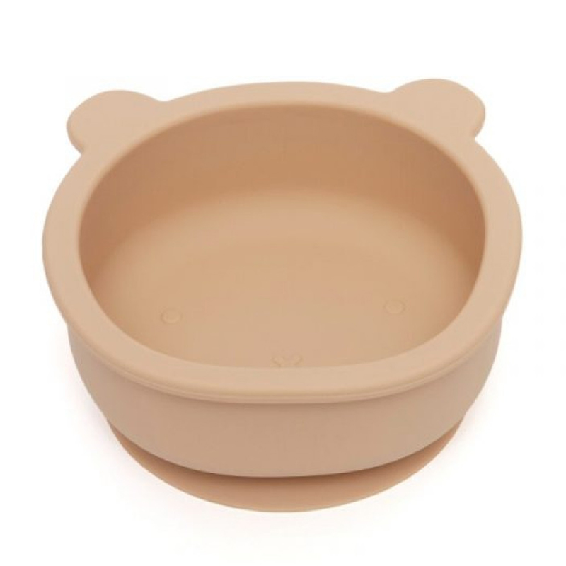 Μπολ Φαγητού Σιλικόνης Petit Monkey Bear Honey Peach
