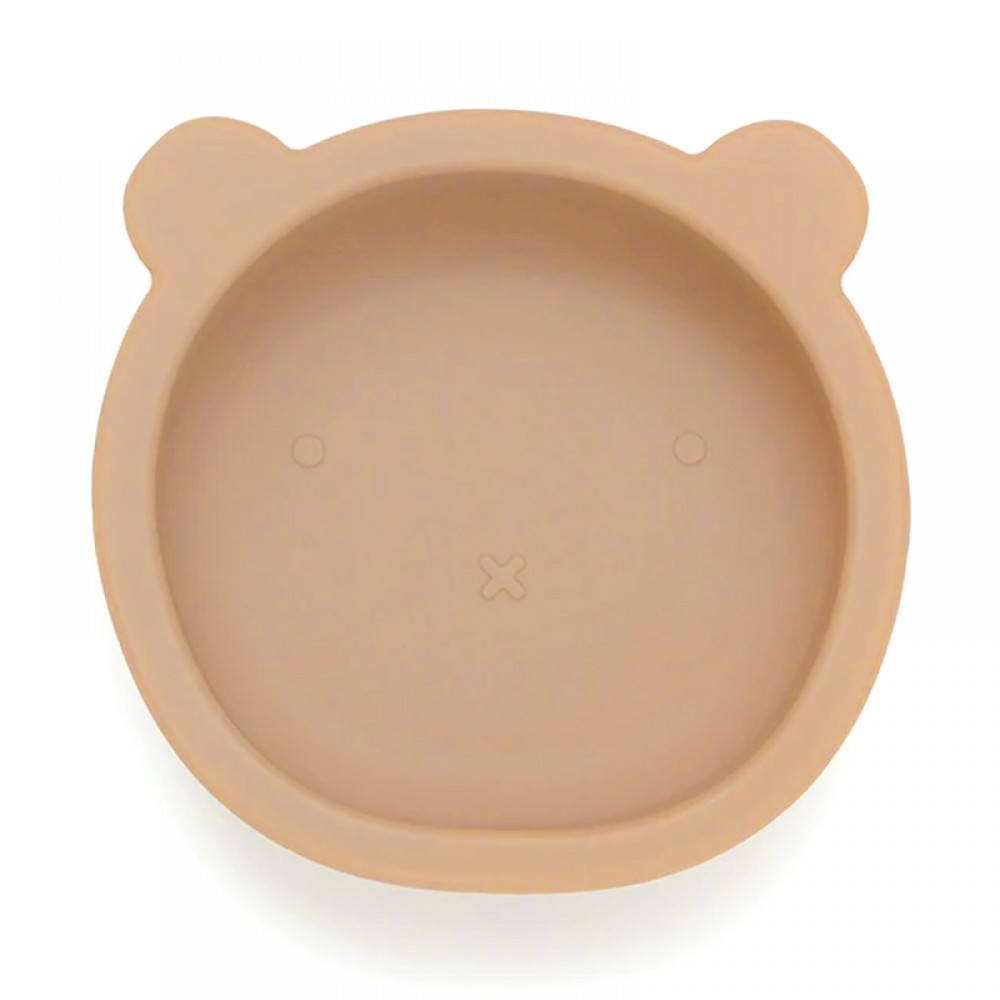 Μπολ Φαγητού Σιλικόνης Petit Monkey Bear Honey Peach Μπολ Φαγητού Σιλικόνης Petit Monkey Bear Honey Peach
