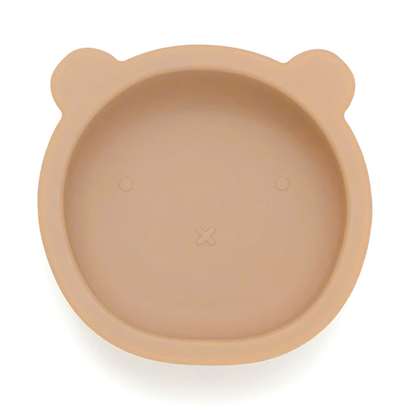 Μπολ Φαγητού Σιλικόνης Petit Monkey Bear Honey Peach