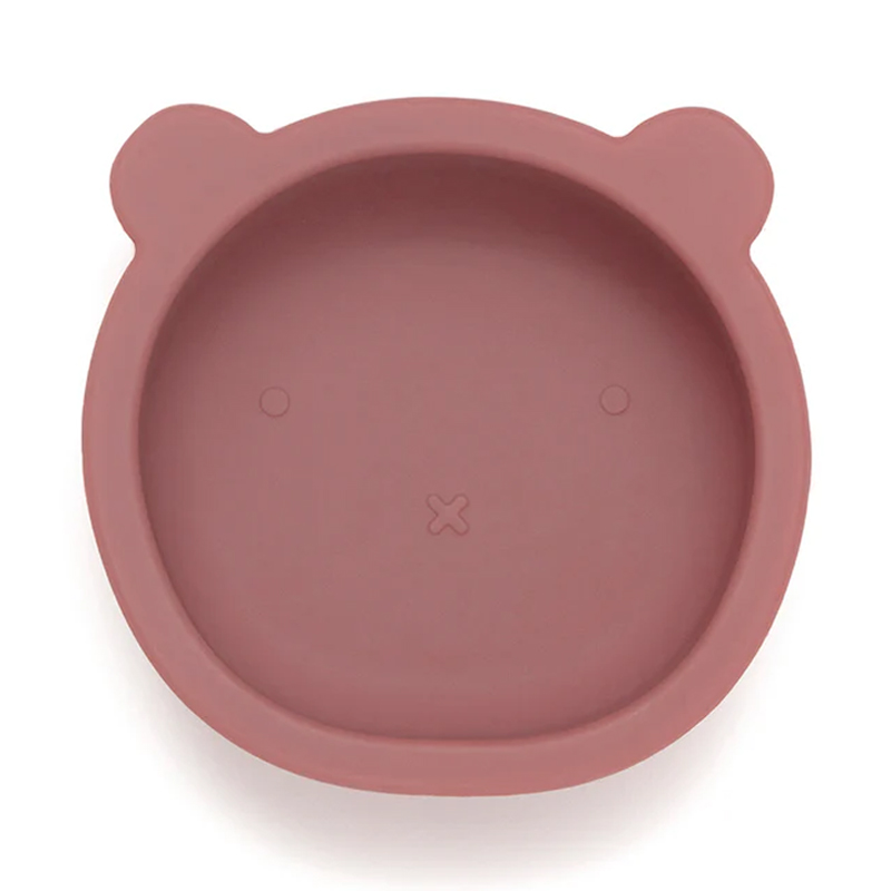 Μπολ Φαγητού Σιλικόνης Petit Monkey Bear Mahogany Rose