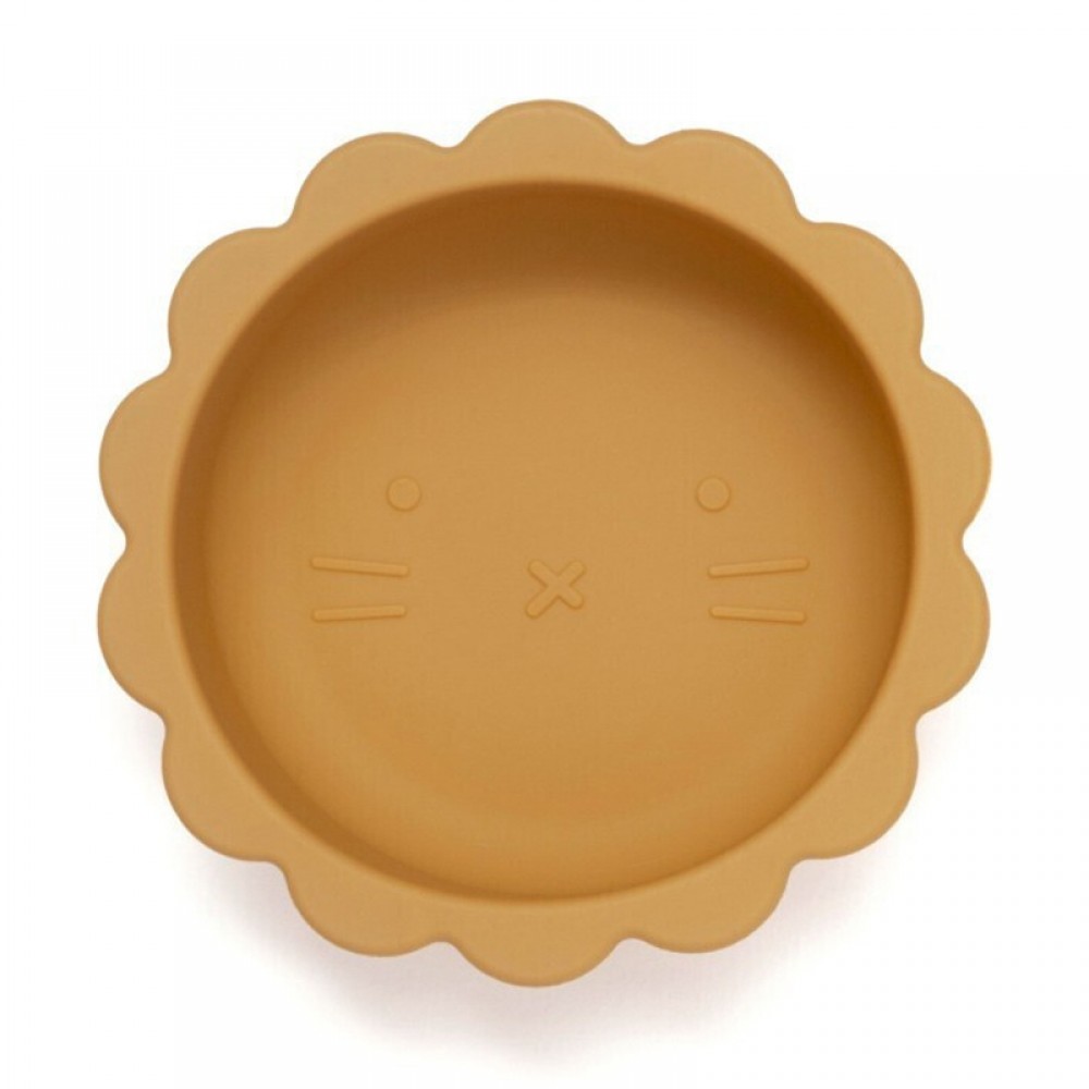Μπολ Φαγητού Σιλικόνης Petit Monkey Lion Ochre