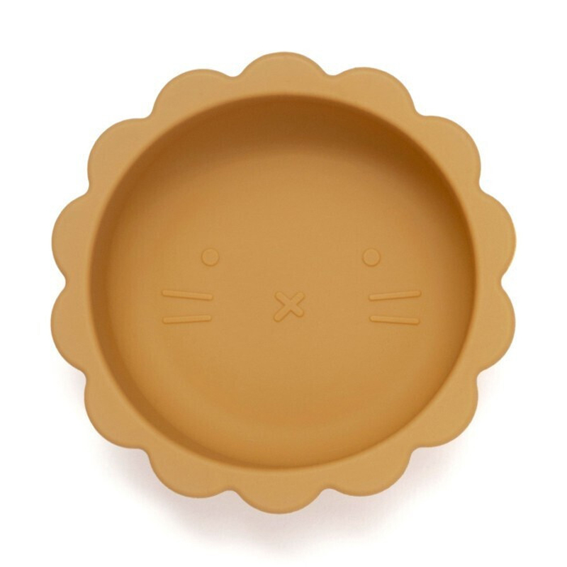 Μπολ Φαγητού Σιλικόνης Petit Monkey Lion Ochre