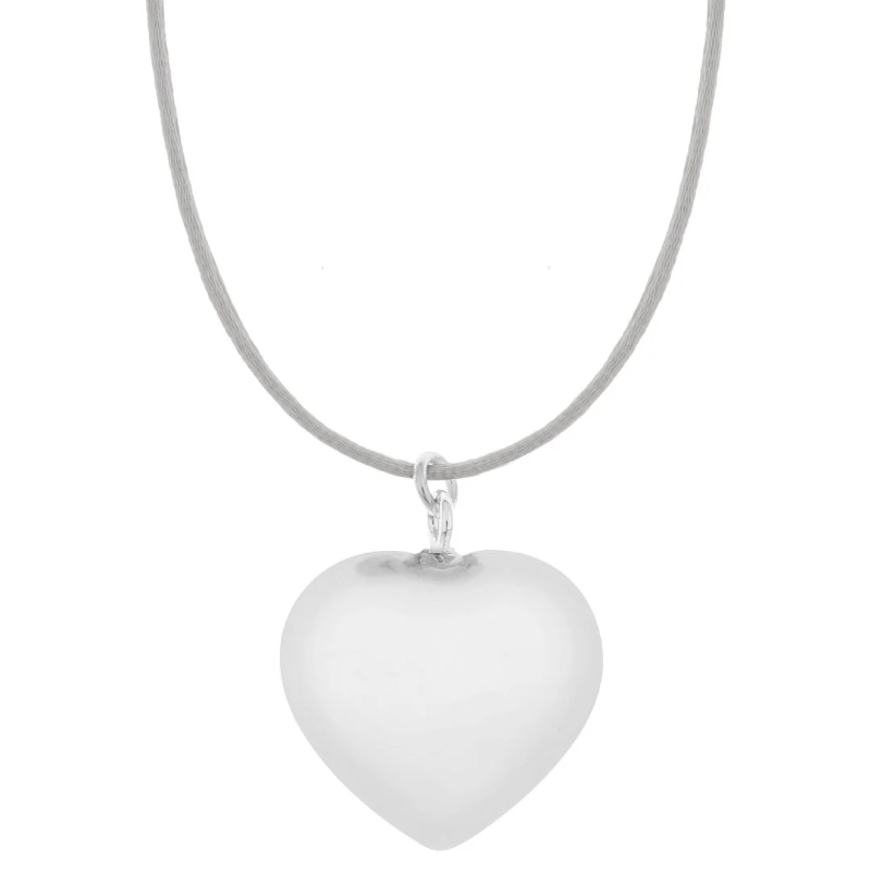 Μενταγιόν Proud Mama Bola Sofie Silver Heart Grey
