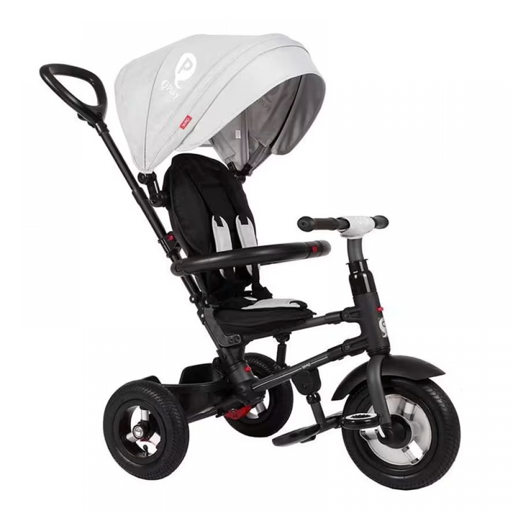 Τρίκυκλο Αναδιπλούμενο Ποδήλατο QPlay Rito Air Gel Wheels Grey