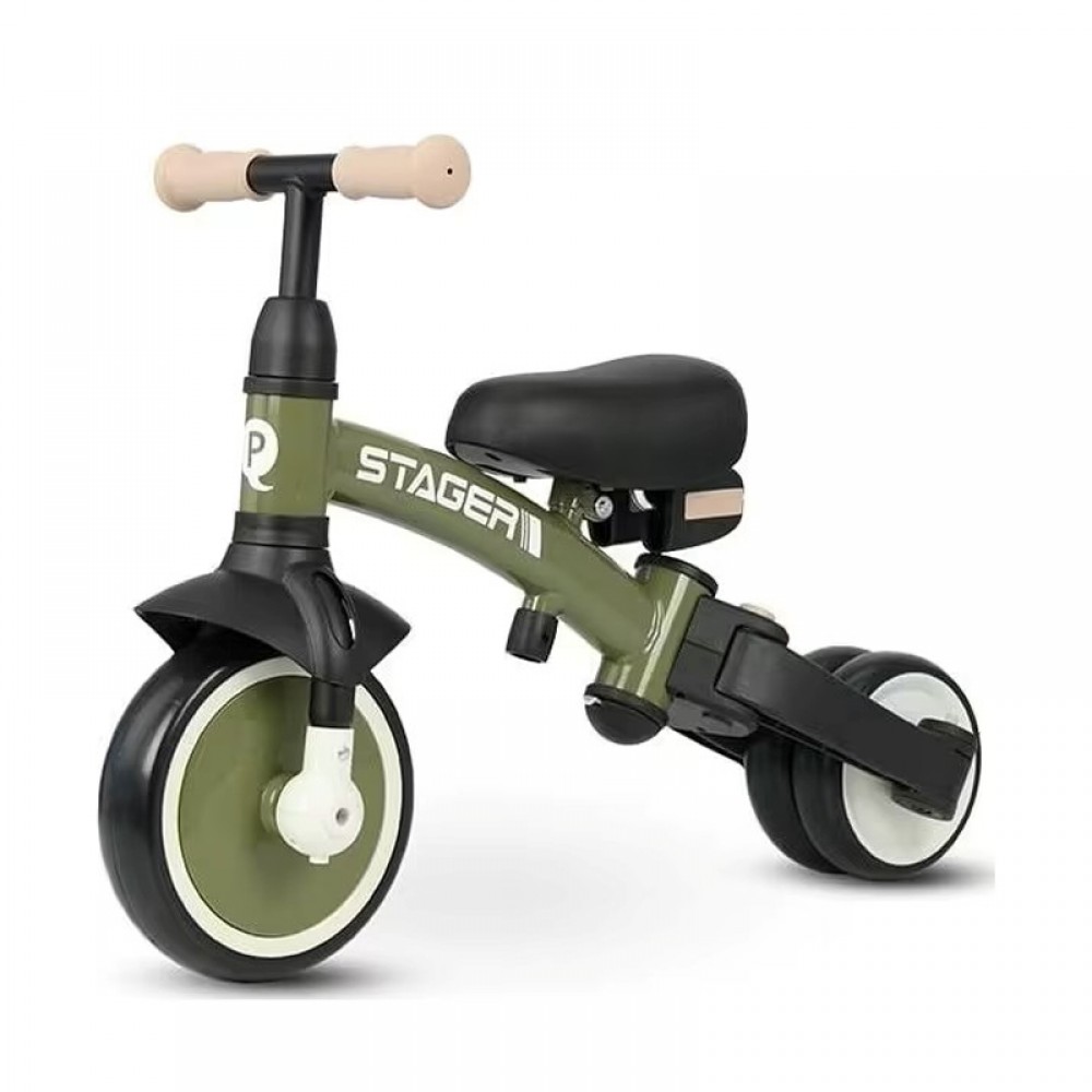 Τρίκυκλο Ποδήλατο QPlay Stager 3in1 Olive Green