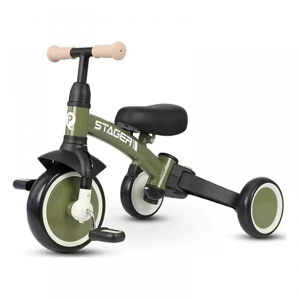 Τρίκυκλο Ποδήλατο QPlay Stager 3in1 Olive Green