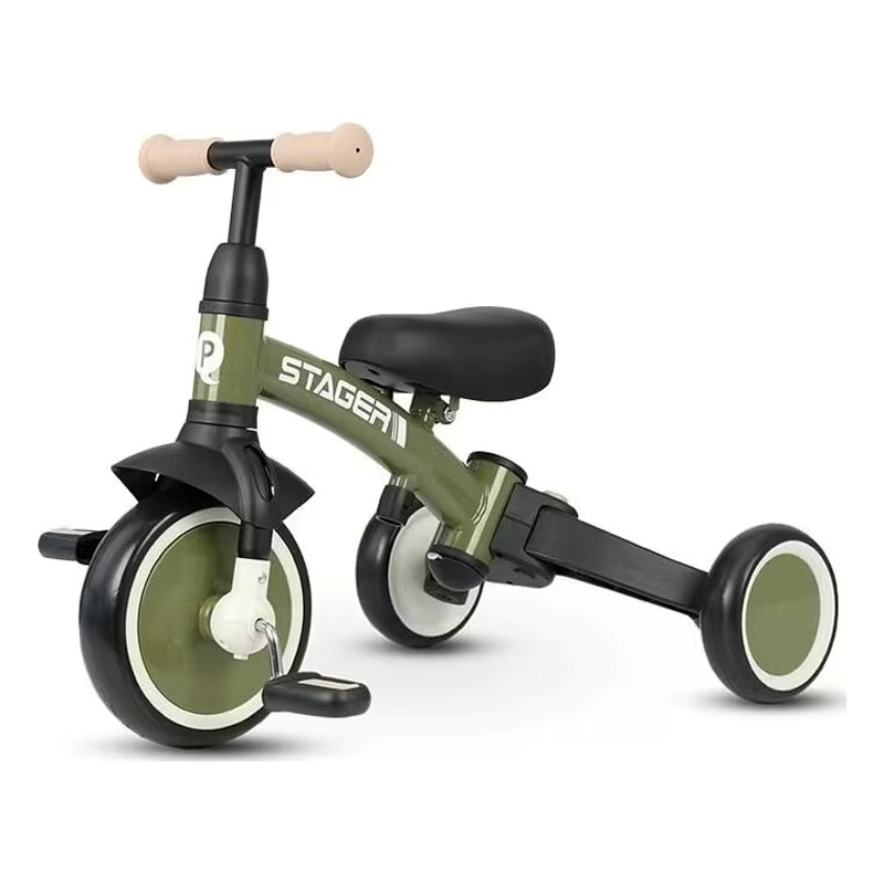 Τρίκυκλο Ποδήλατο QPlay Stager 3in1 Olive Green