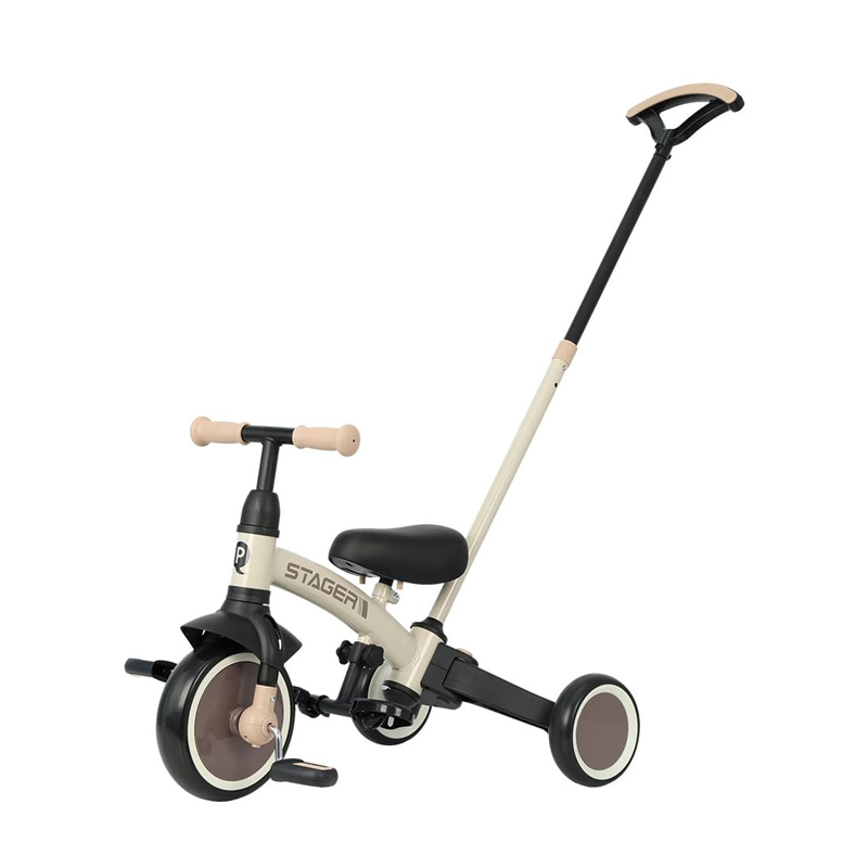 Τρίκυκλο Ποδήλατο QPlay Stager 3in1 Silver Beige/Brown