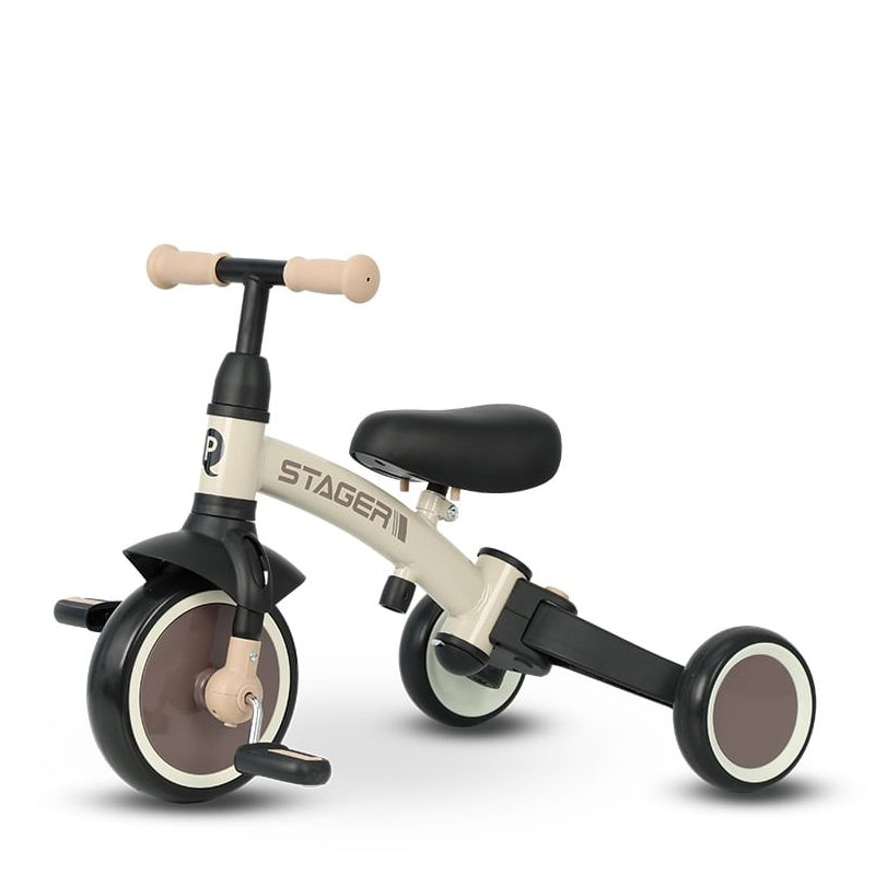 Τρίκυκλο Ποδήλατο QPlay Stager 3in1 Silver Beige/Brown