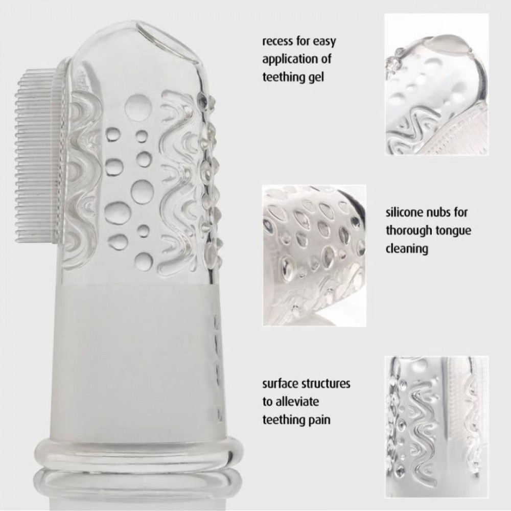 Δακτυλική Οδοντόβουρτσα Σιλικόνης Reer (2τεμ.)