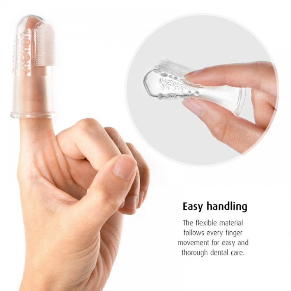 Δακτυλική Οδοντόβουρτσα Σιλικόνης Reer (2τεμ.)