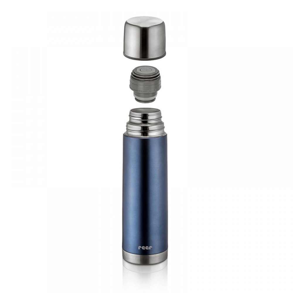 Θερμός Υγρών Ανοξείδωτος Reer 500ml Grey