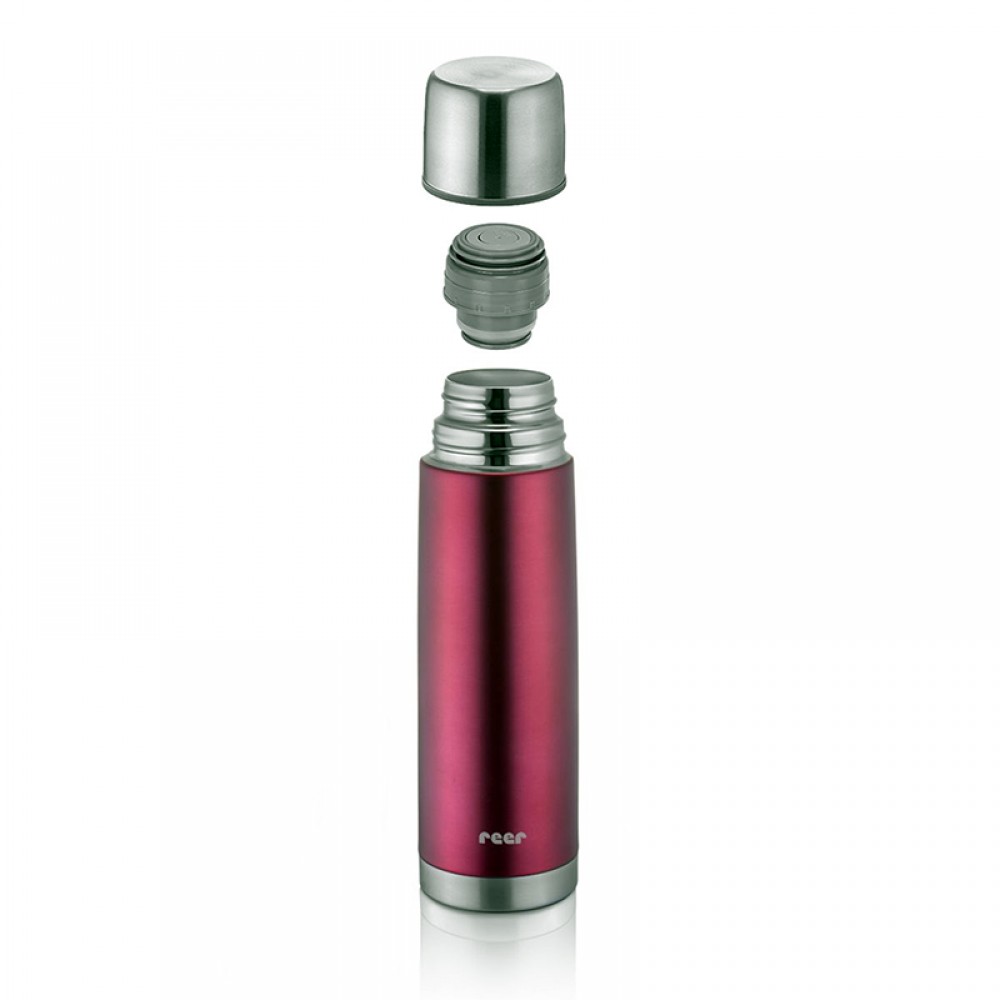 Θερμός Υγρών Ανοξείδωτος Reer 500ml Berry Red