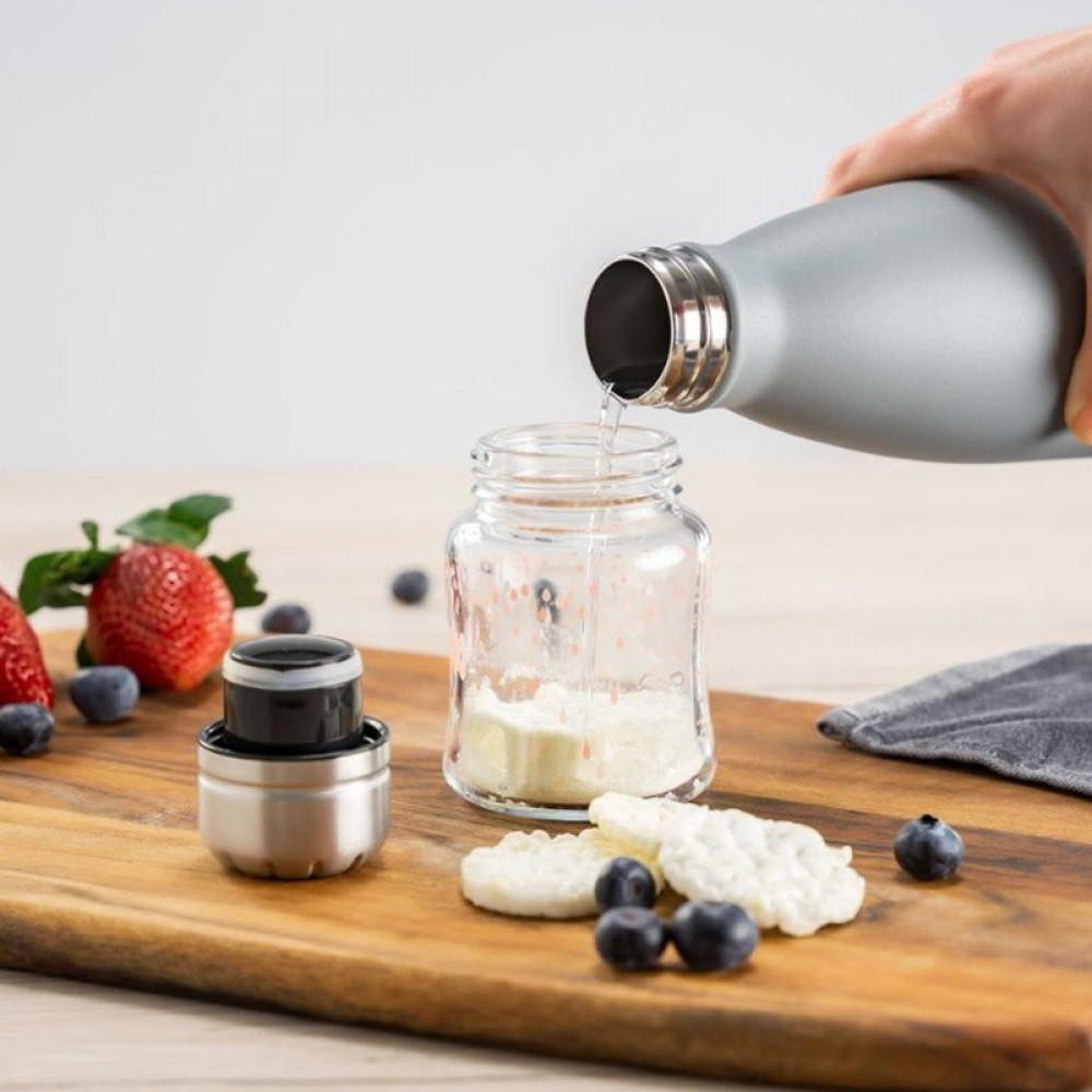 Θερμός Υγρών Ανοξείδωτος Reer 500ml Grey