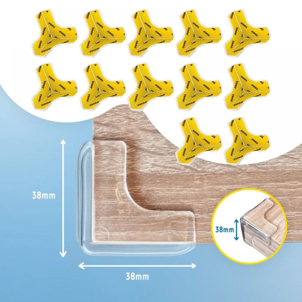 Προστατευτικά για γωνίες Τυπου Τ Sipo Διάφανα (12τεμ.)