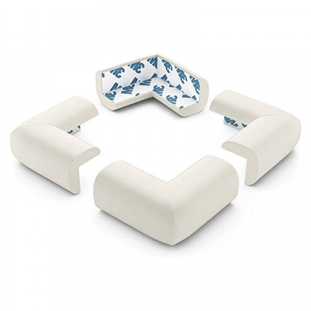 Προστατευτικά για Γωνίες με Αυτοκόλλητο σε Λευκό Χρώμα Sipo (4τεμ)