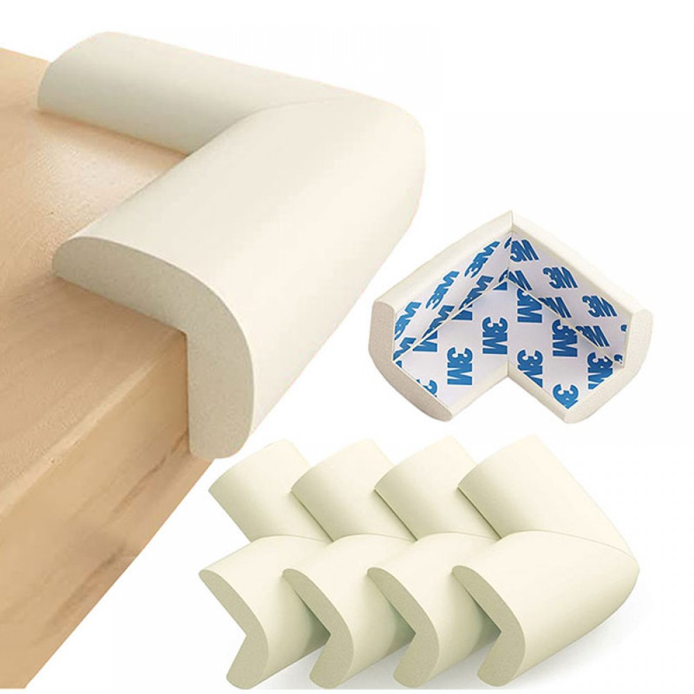 Προστατευτικά για Γωνίες με Αυτοκόλλητο σε Λευκό Χρώμα Sipo (4τεμ)