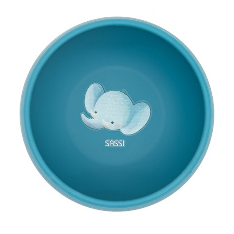 Μπολ Σιλικόνης με αντιολισθητική βεντούζα Sassi Chewy The Elephant