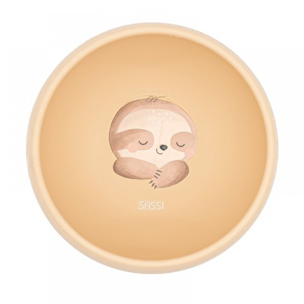 Μπολ Σιλικόνης με αντιολισθητική βεντούζα Sassi Gnawy The Sloth