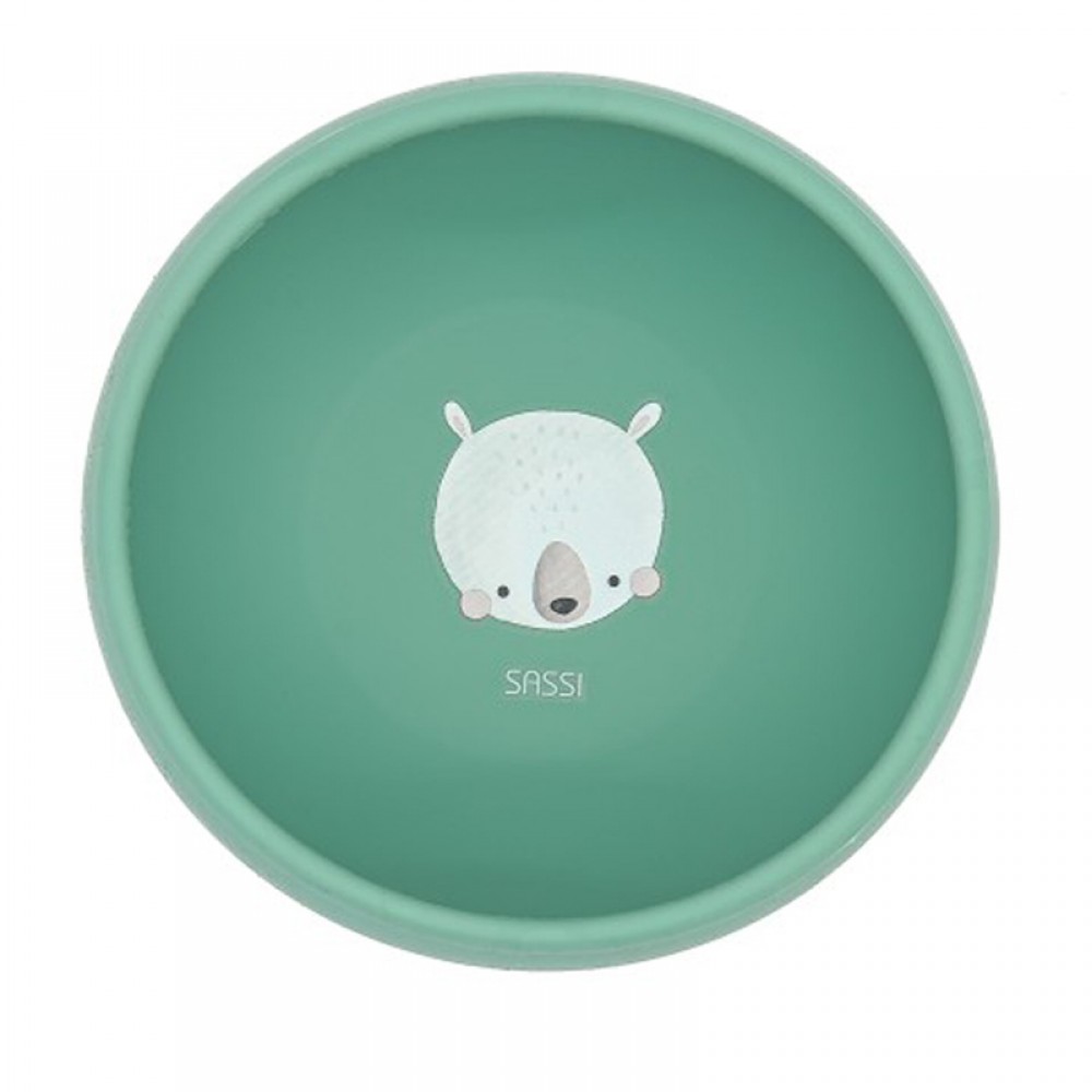 Μπολ Σιλικόνης με αντιολισθητική βεντούζα Sassi Munchy The Bear