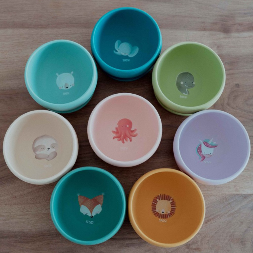 Μπολ Σιλικόνης με αντιολισθητική βεντούζα Sassi Munchy The Bear