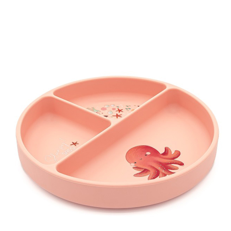 Πιάτο Σιλικόνης με χωρίσματα Sassi Slurpy The Octopus