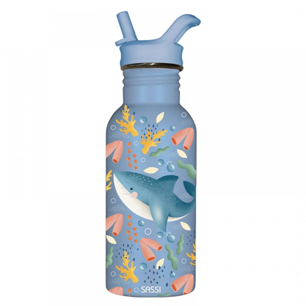Θερμός Ανοξείδωτος με καλαμάκι Sassi 350ml Splashy the Shark
