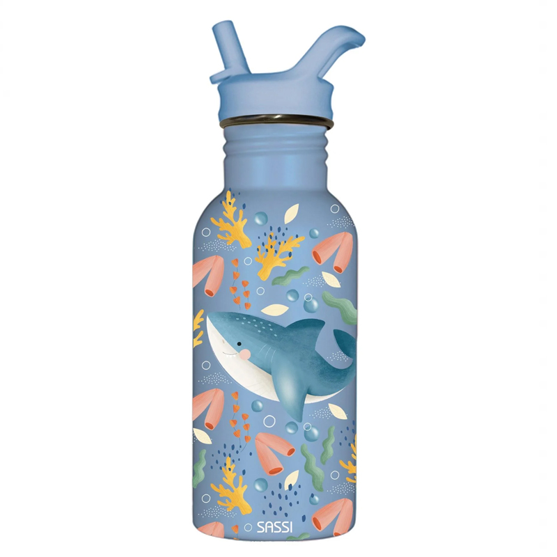 Θερμός Ανοξείδωτος με καλαμάκι Sassi 350ml Splashy the Shark