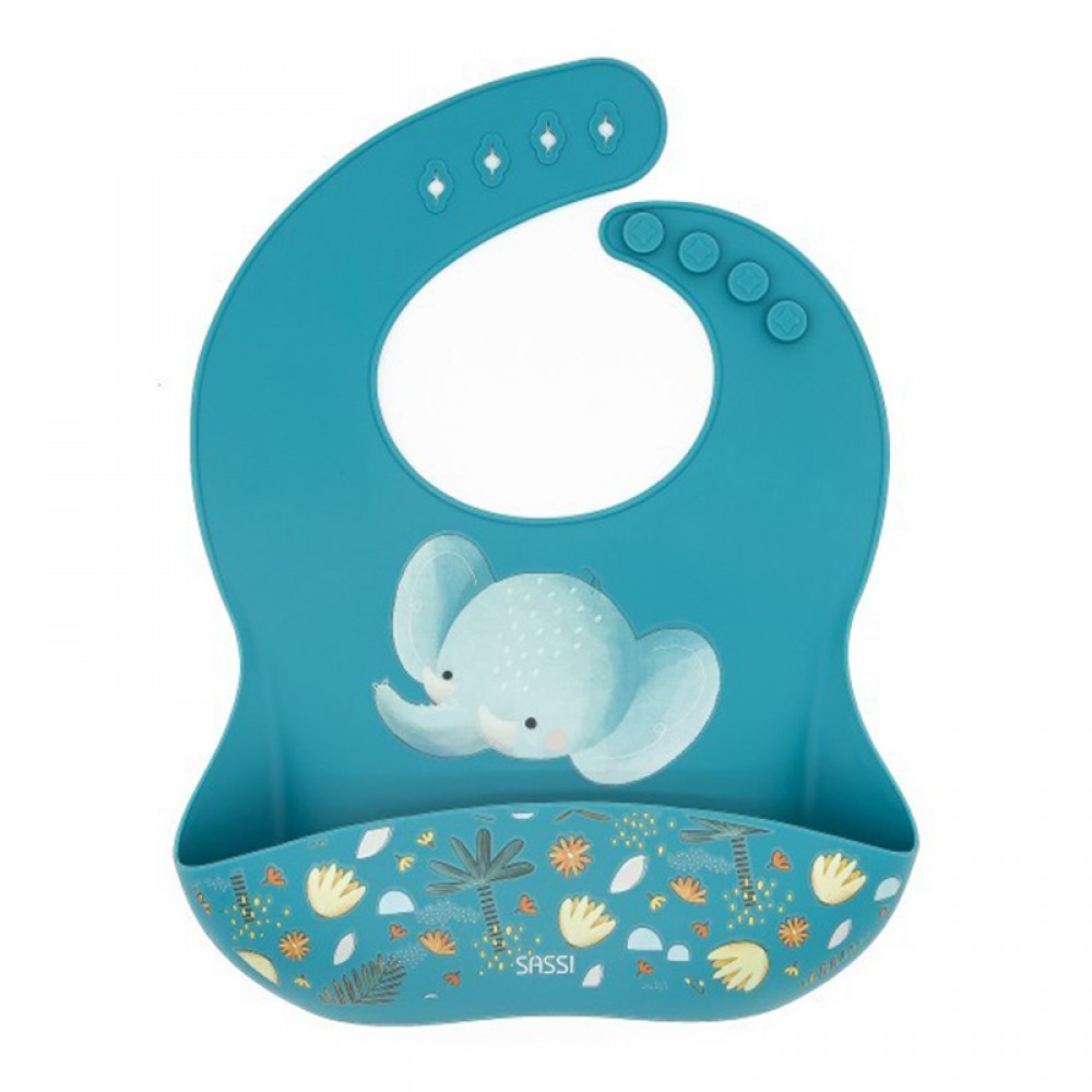 Σαλιάρα Σιλικόνης Sassi Chewy The Elephan