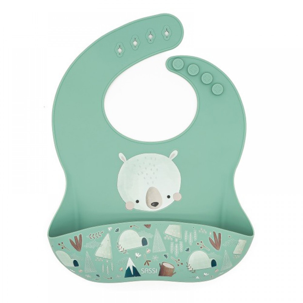 Σαλιάρα Σιλικόνης Sassi Munchy The Bear Σαλιάρα Σιλικόνης Sassi Munchy The Bear