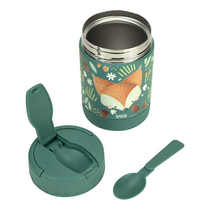 Θερμός Φαγητού Sassi 350ml Crunchy The Fox