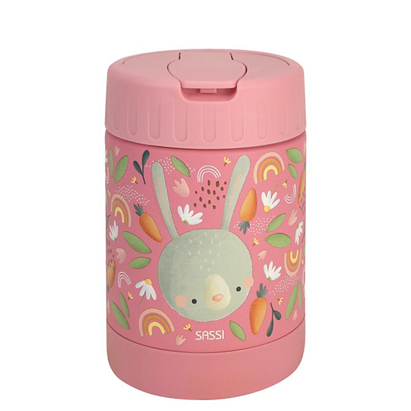 Θερμός Φαγητού Sassi 350ml Fluffy The Rabbit