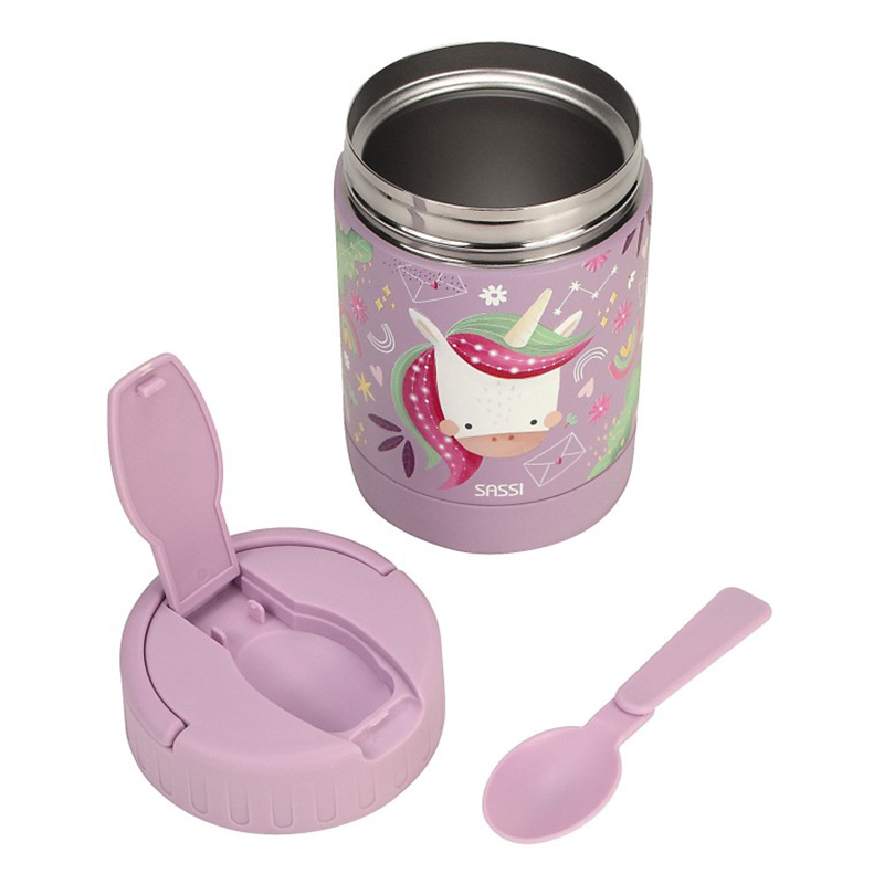Θερμός Φαγητού Sassi 350ml Sparkly The Unicorn