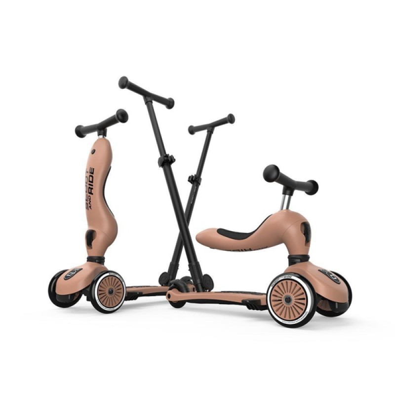 Πατίνι με κάθισμα Scoot and Ride 3in1 Push and Go Highwaykick 1  Mocha Πατίνι με κάθισμα Scoot and Ride 3in1 Push and Go Highwaykick 1  Mocha