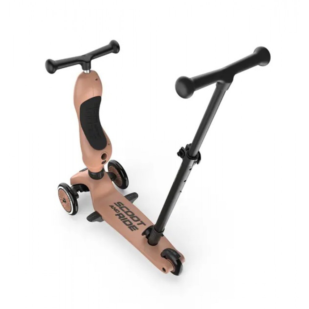 Πατίνι με κάθισμα Scoot and Ride 3in1 Push and Go Highwaykick 1  Mocha Πατίνι με κάθισμα Scoot and Ride 3in1 Push and Go Highwaykick 1  Mocha