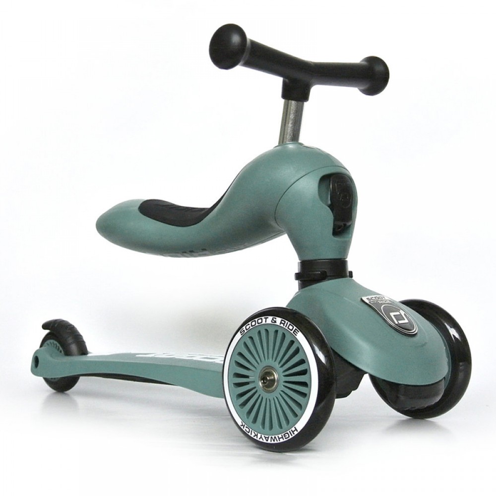 Πατίνι με κάθισμα Scoot and Ride 3 in1 Highwaykick 1 Forest Πατίνι με κάθισμα Scoot and Ride 3 in1 Highwaykick 1 Forest