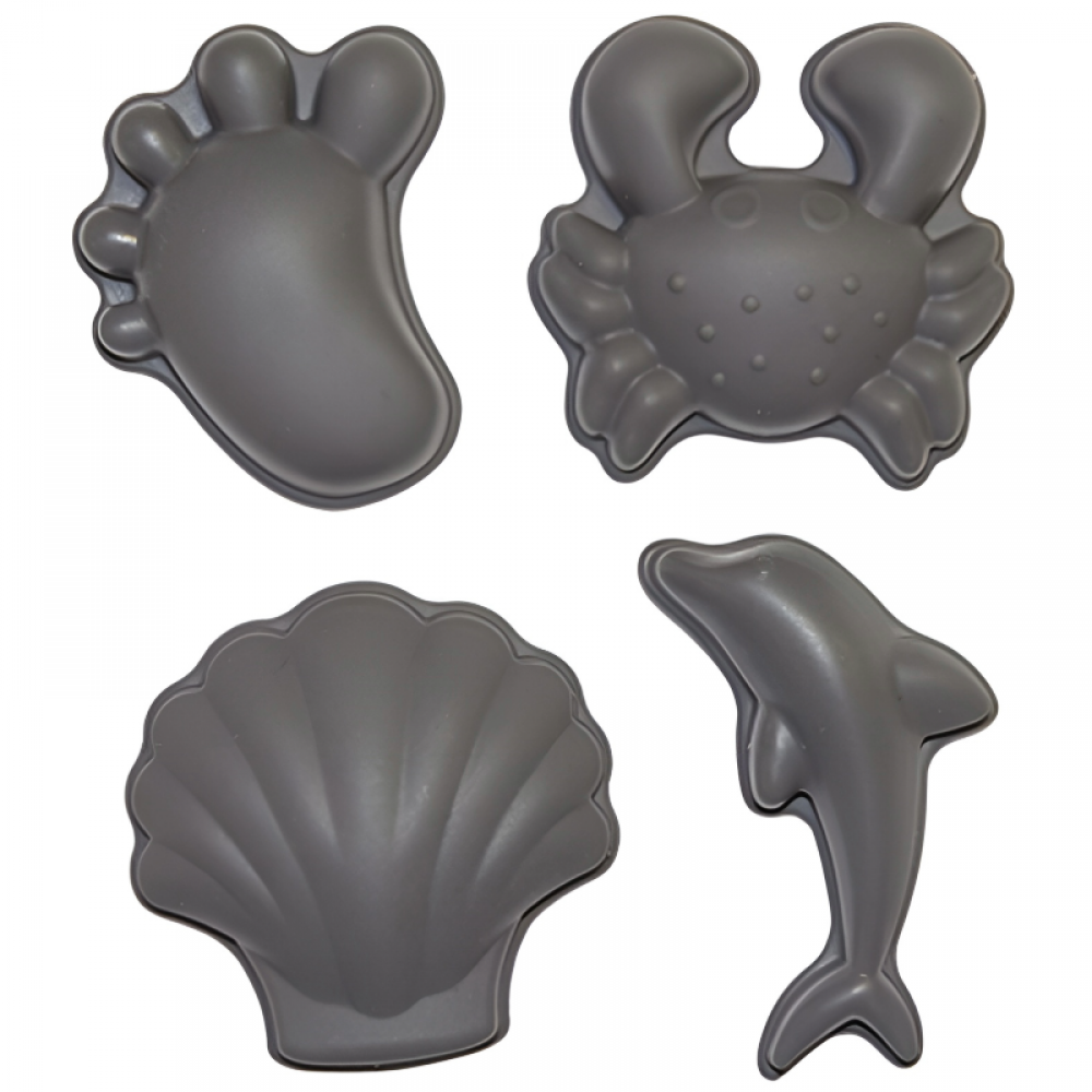 Καλούπια Άμμου Σιλικόνης Scrunch Anthracite Grey (4τεμ.)