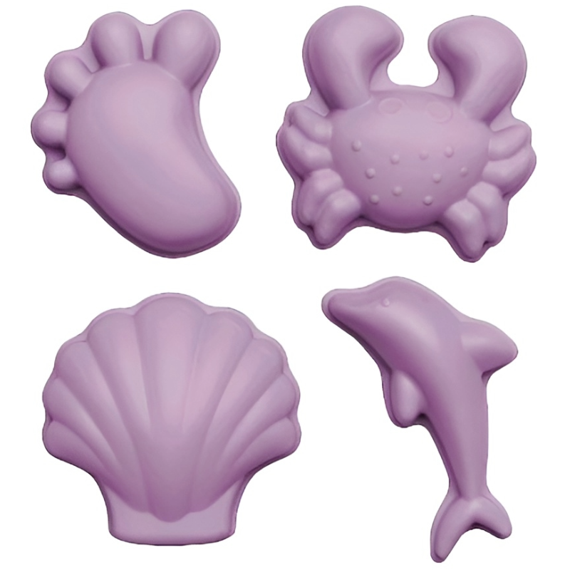Καλούπια  Άμμου Σιλικόνης Scrunch Light Purple (4τεμ.)