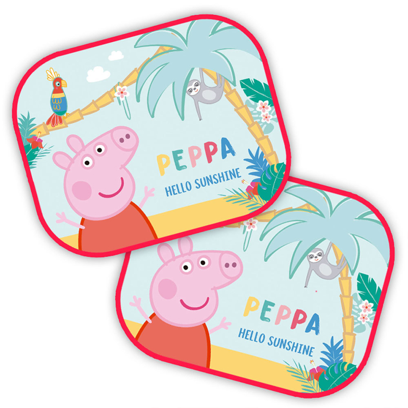 Σκίαστρα Αυτοκινήτου Seven με Βεντούζα Peppa the Pig 44x35cm (2τεμ.)